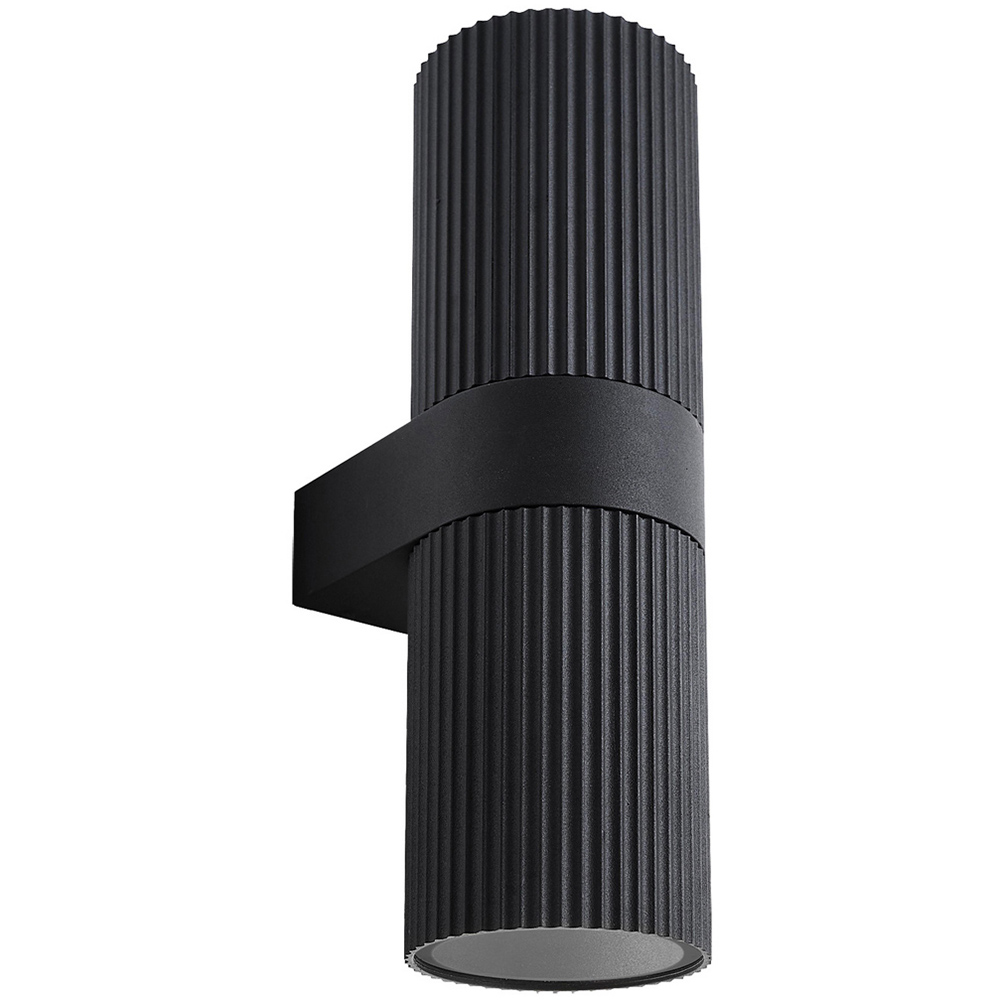 Nordlux Kyklop Ripple Black Maxi Wall Light Image 1