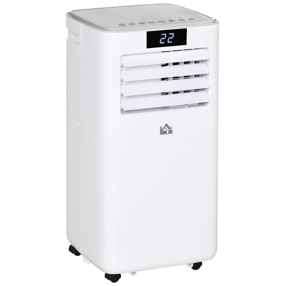 HOMCOM White Mobile Air Conditioner with Wheels 1080W Image 1