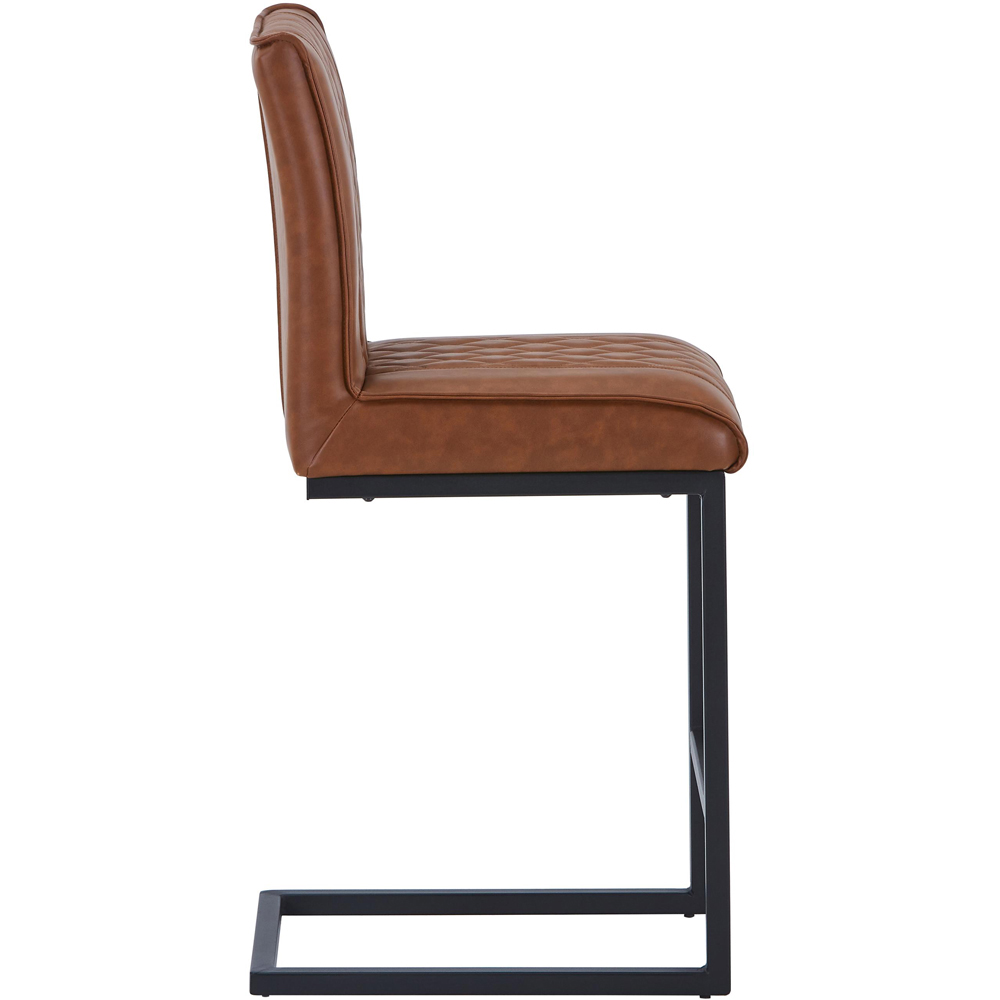 Portland Kensington Tuscan Tan Cross Stitch Bar Stool Image 3