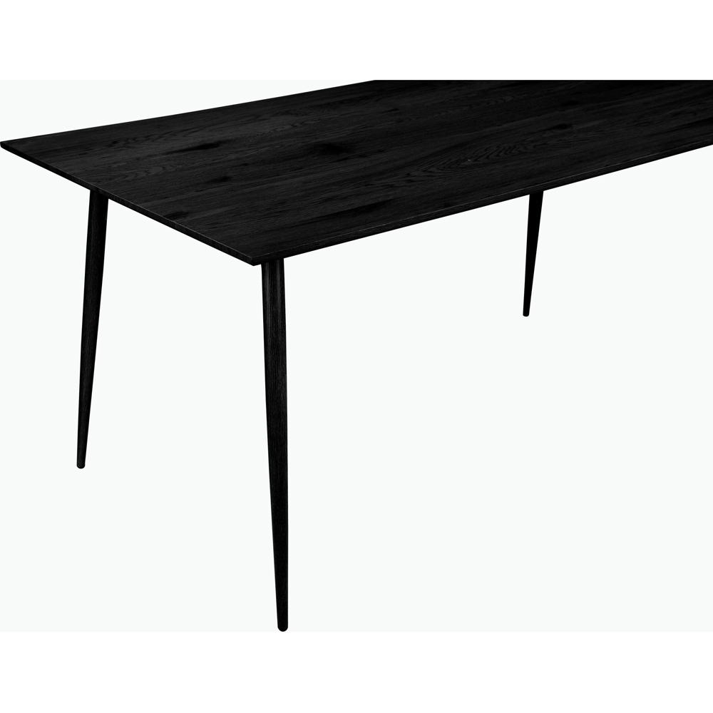 Loft24 Monza 6 Seater Black Rectangular Dining Table Image 6