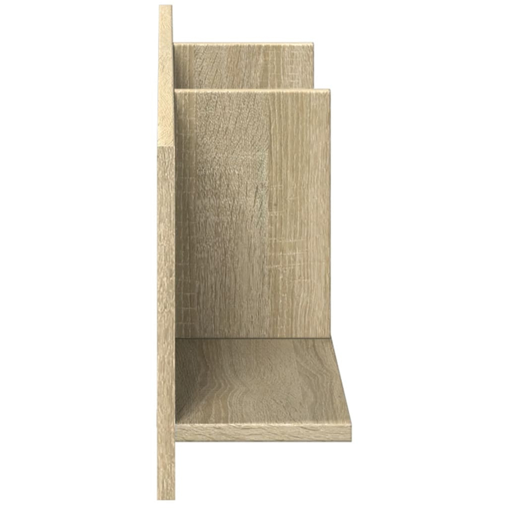 vidaXL 3 Shelf Sonoma Oak Wall Cabinet Image 4