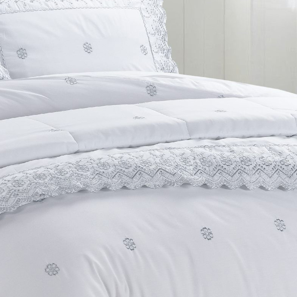 Serene Gabrielle Super King Size Floral Bedspread Image 3