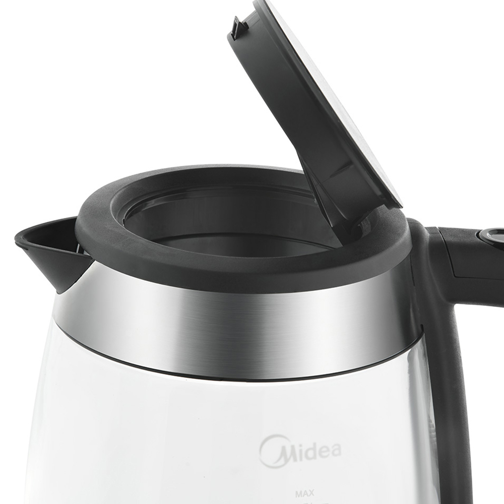 Midea AJ0807 Transparent 1.7L Glass Electric Kettle with Removable Filter 2200W Image 5