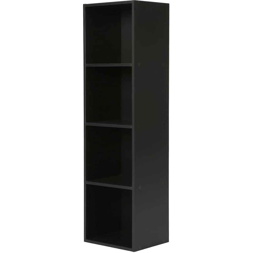 Jane 4 Shelf Black Cube Storage Unit Image 3