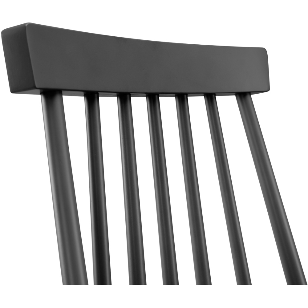 Julian Bowen Alassio Set of 2 Black Dining Chair Image 5