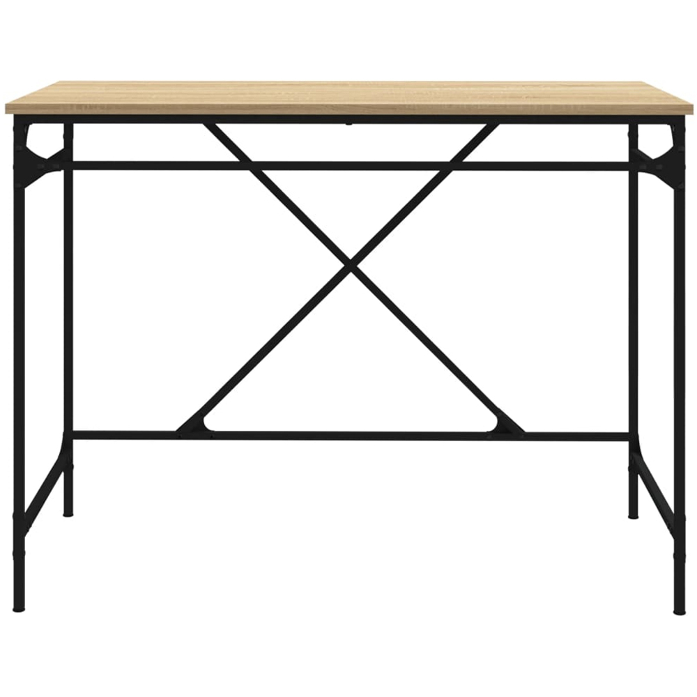 vidaXL Industrial Style Computer Desk Brown Image 4