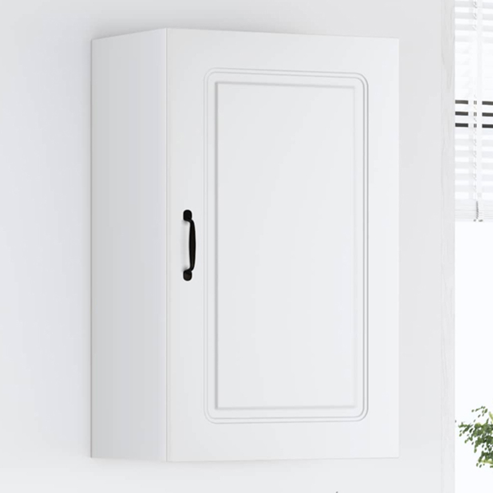 vidaXL Kalmar Single Door White Wall Kitchen Cabinet Image 1