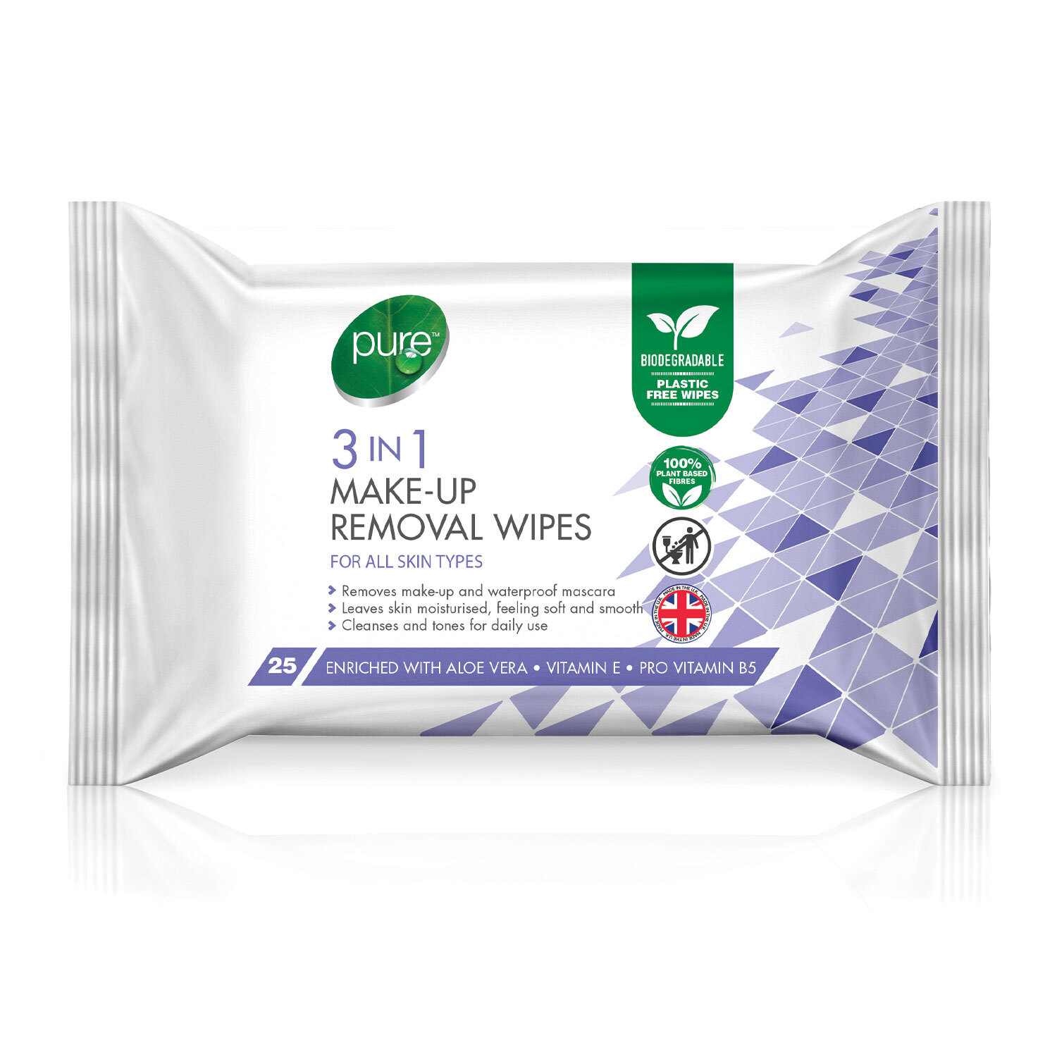 Pure 3-in-1 Make-Up Removal Wipes Image