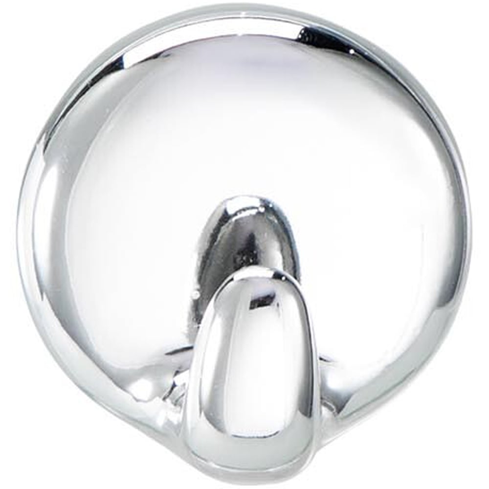 Chrome Self Adhesive Bathroom Hook Image 1