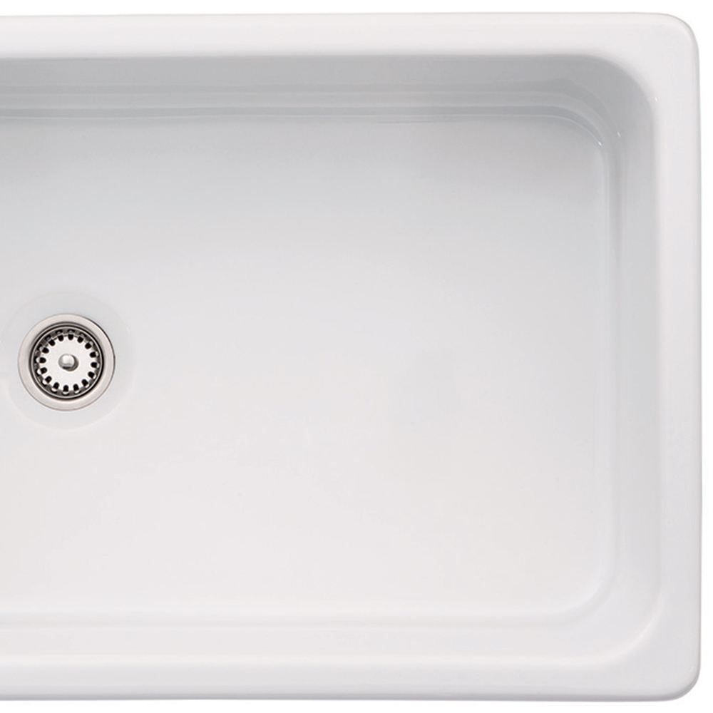 wilko Belfast Ceramic 1.0 Bowl Kitchen Sink 595mm Image 3