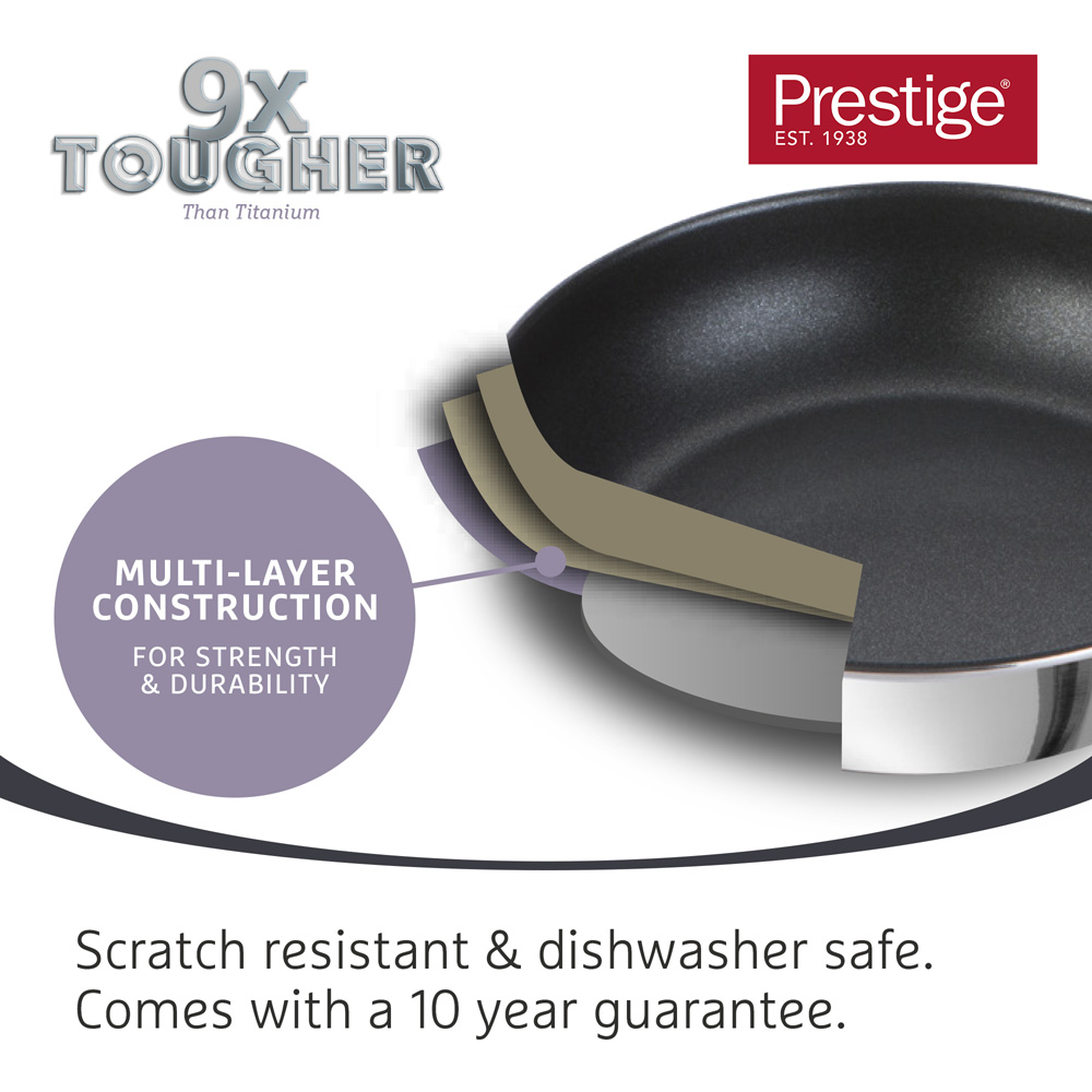 Prestige 3 Piece Stainless Steel Saucepan Set Image 3