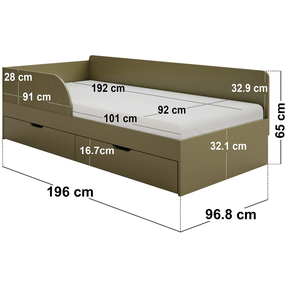 Flair Aris Single Green Montessori Bed Image 8