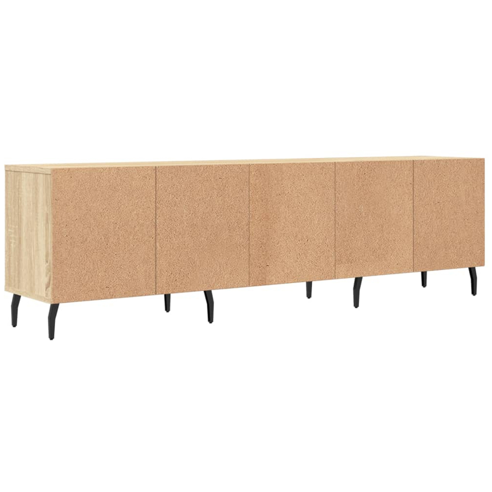 vidaXL 3 Door 3 Shelf Sonoma Oak TV Cabinet Image 8