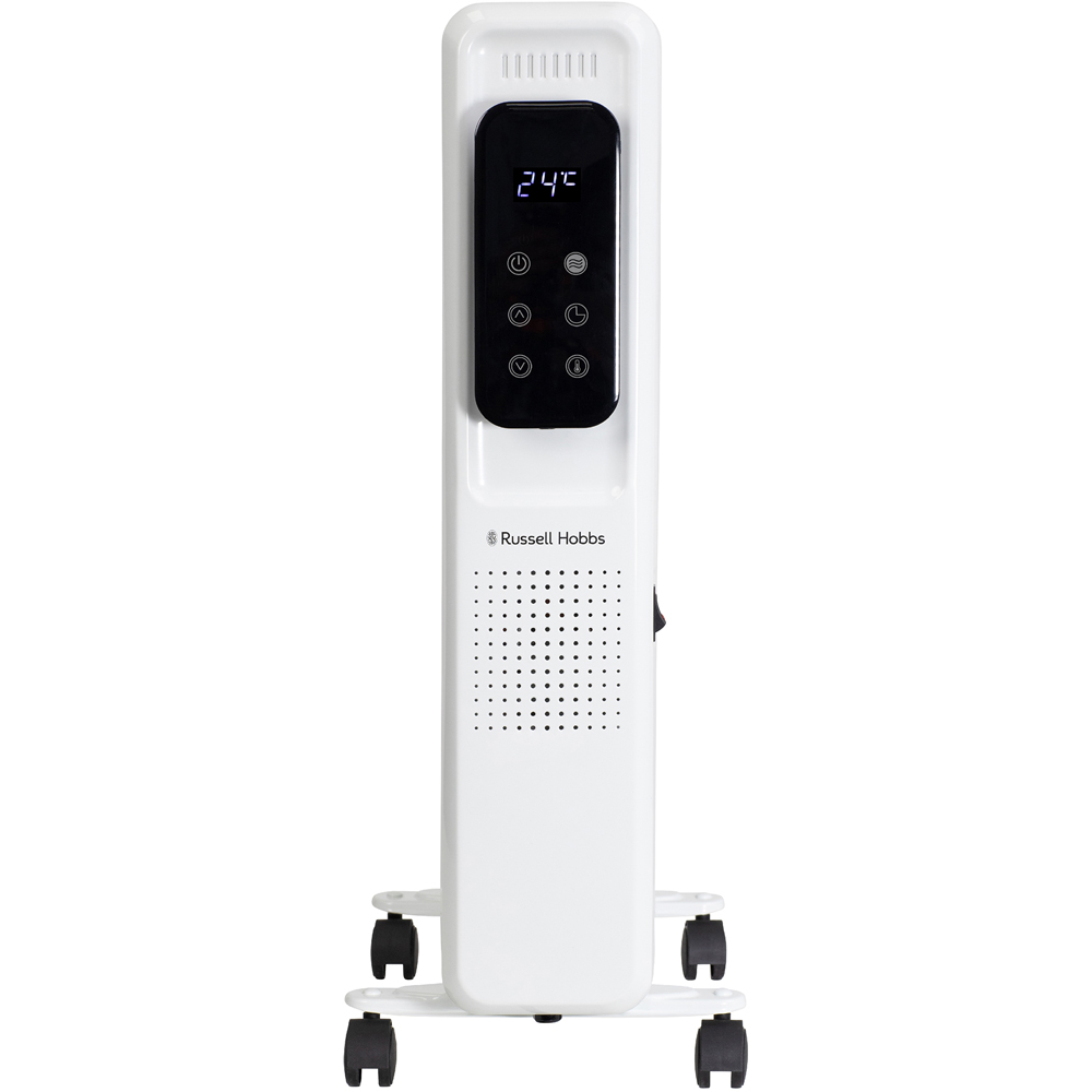 Russell Hobbs White 11-Fin Digital Touch Control Oil Filled Radiator 2500W Image 2