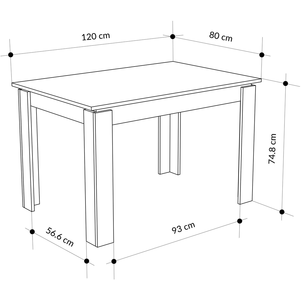 Decortie Tolmen 6 Seater Sandstone Dining Table Image 7