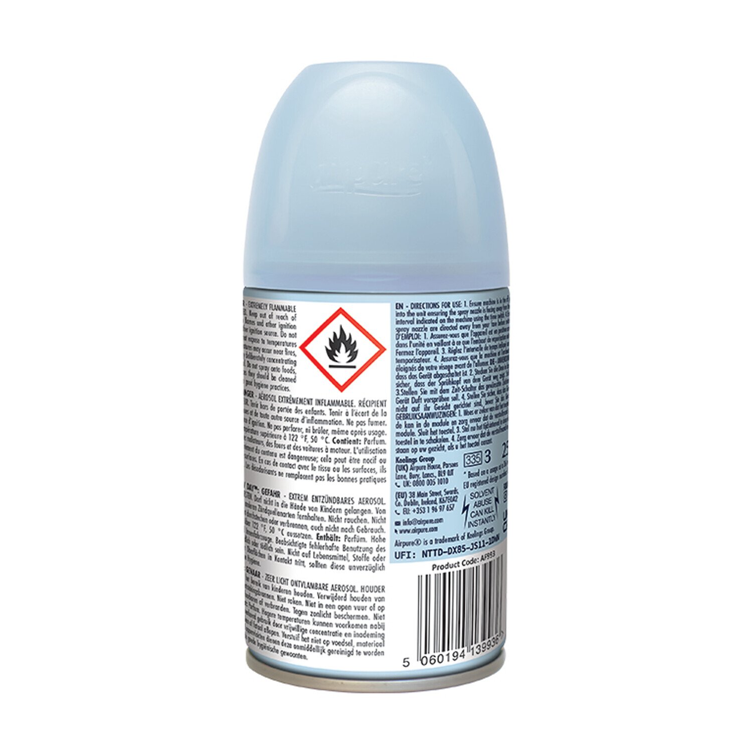 Airpure Air Freshener Auto Spray Refill Snow Day Image 2