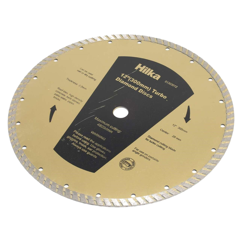 Hilka 12inch (300mm) Turbo Diamond Discs Image 1