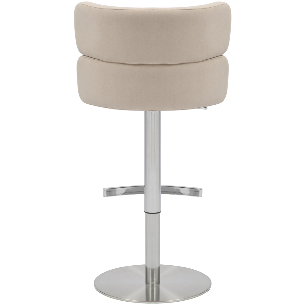 Portland Luna Cream Adjustable Swivel Bar Stool Image 5