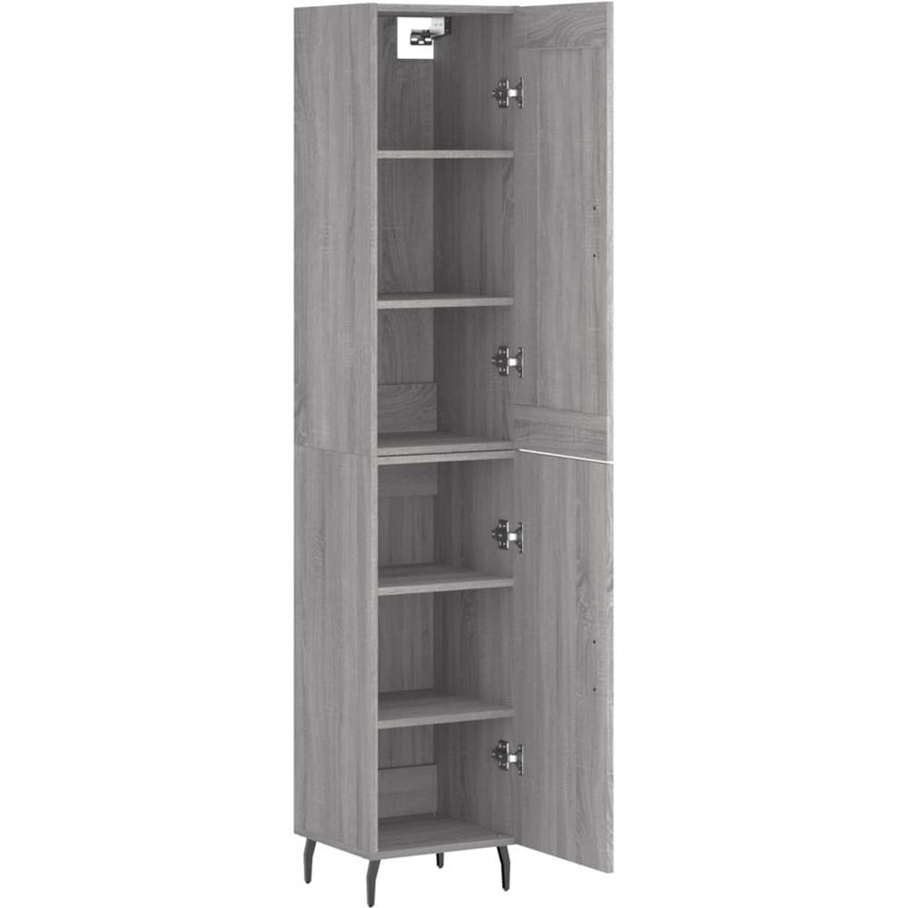 vidaXL 2 Door Grey Sonoma Highboard Image 3