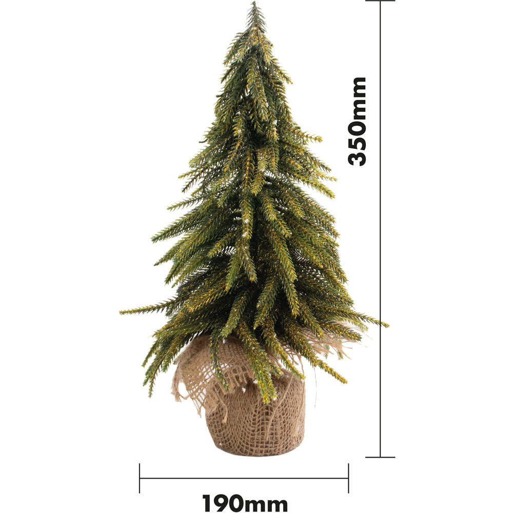 St Helens Gold Finish Decorative Christmas Tree 35cm Image 7