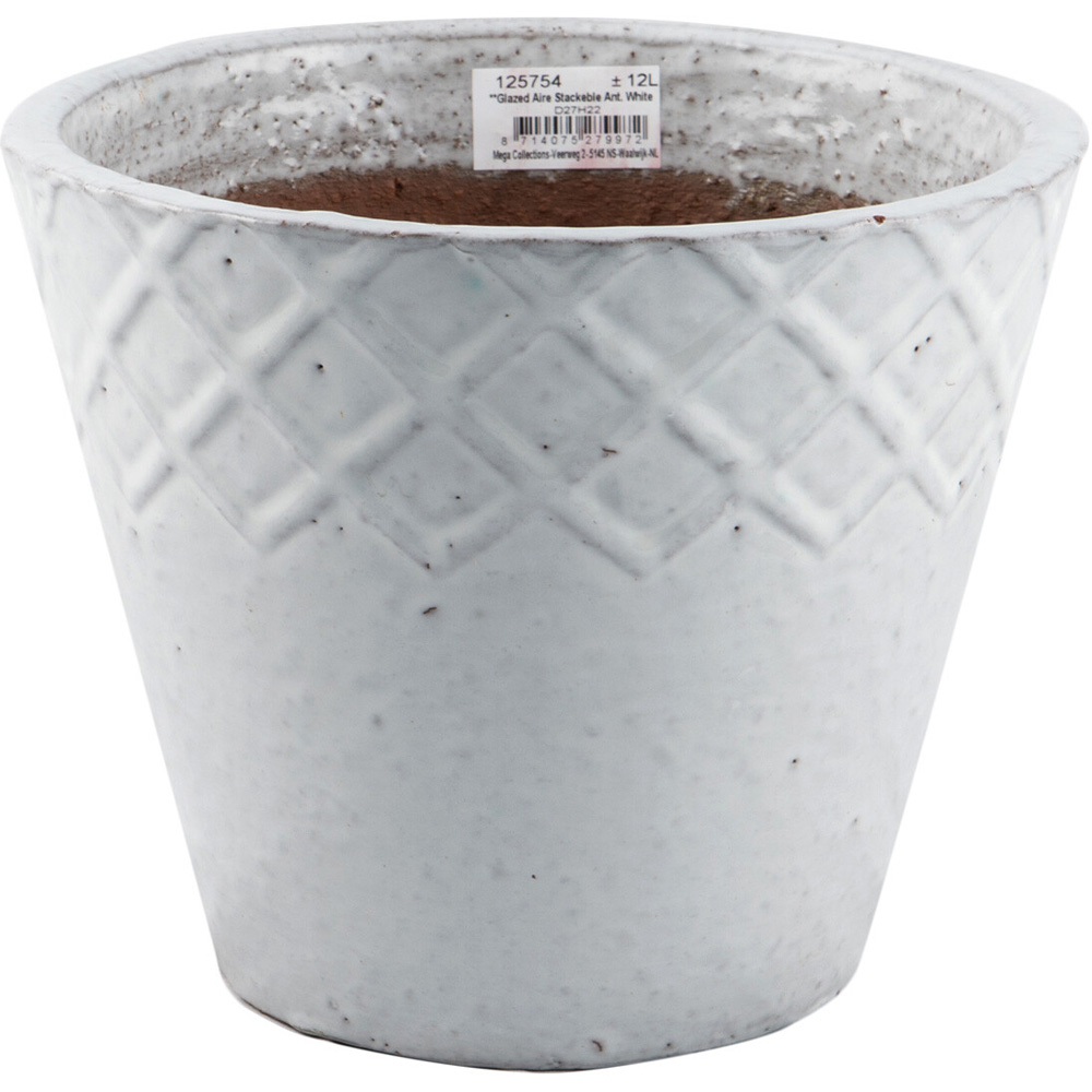 Glazed Aire Stackable Pot - White Image