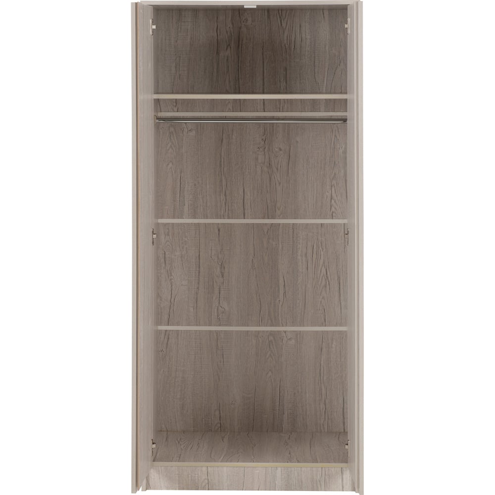 Seconique Malvern 2 Door Urban Snow Wardrobe Image 4