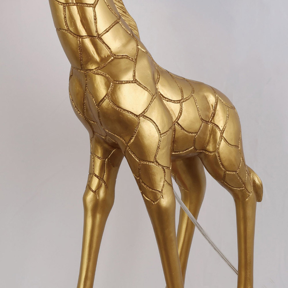 Giraffe Floor Lamp Black and Gold Image 6