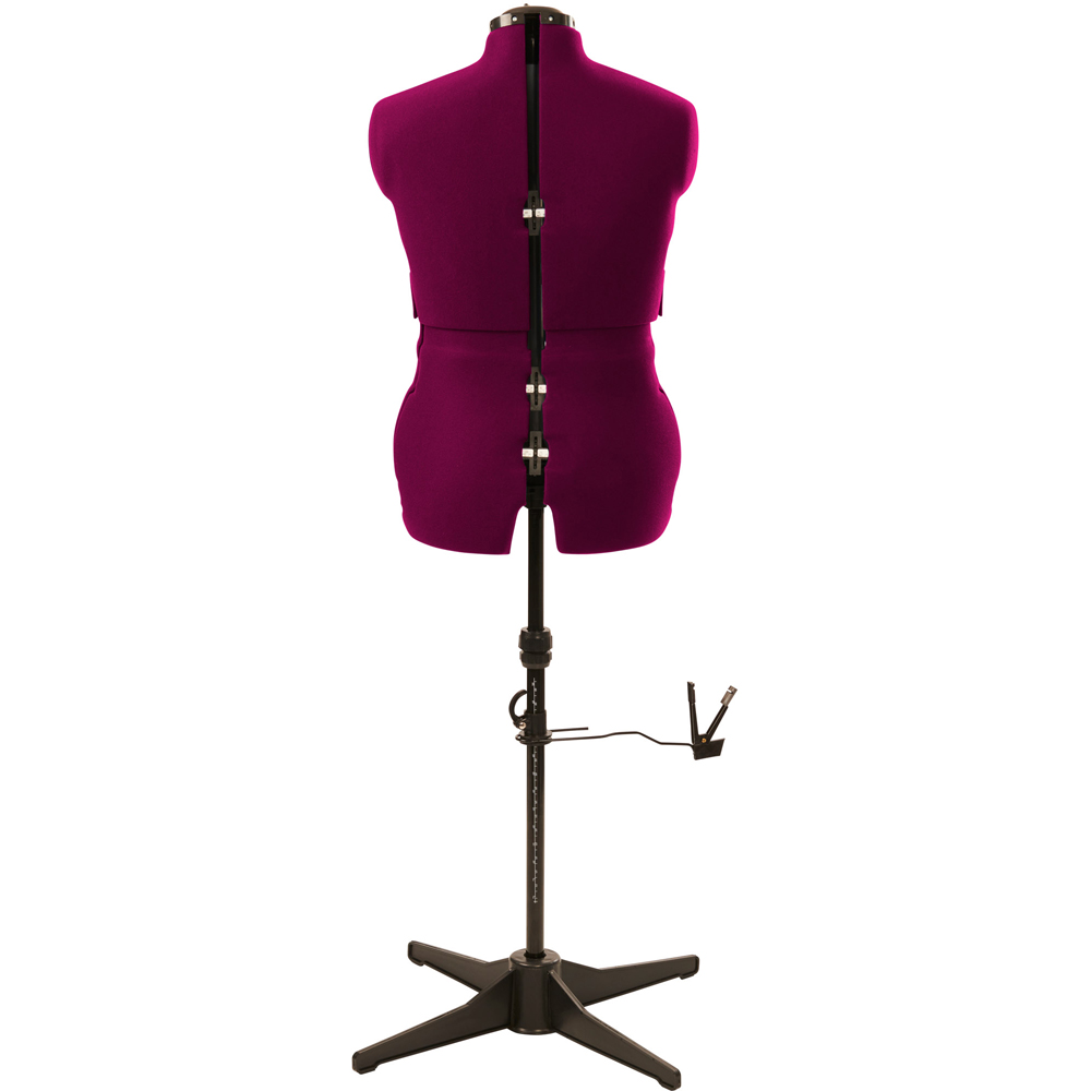 Sewing Online 023817-WINE Wine Adjustable 8-Part Dressmakers Dummy with Hem Marker Medium Image 5