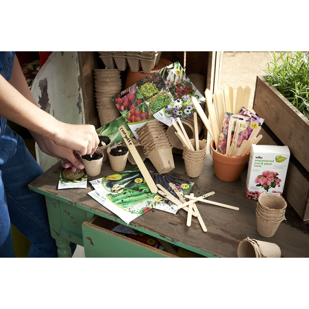 Wilko 24 pack Round Fibre Plant Pot 6cm Wilko