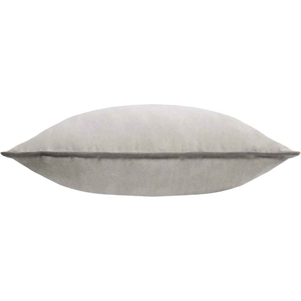 Furn Meridian Dove and Charcoal Velvet Cushion 45 x 45cm Image 3