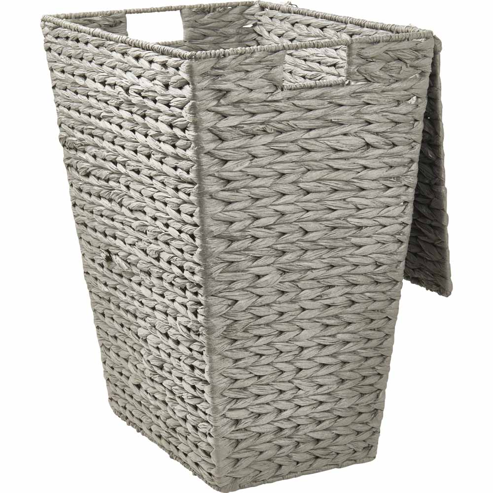 Wilko Grey Paper Rope Rectangular Basket Image 3