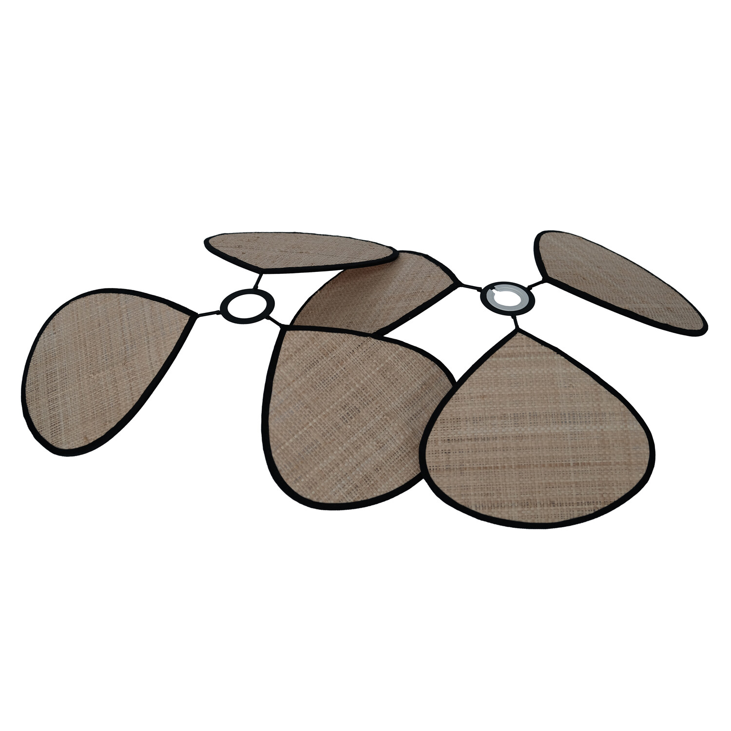 Raylee Pendant  - Natural and Black Image 5