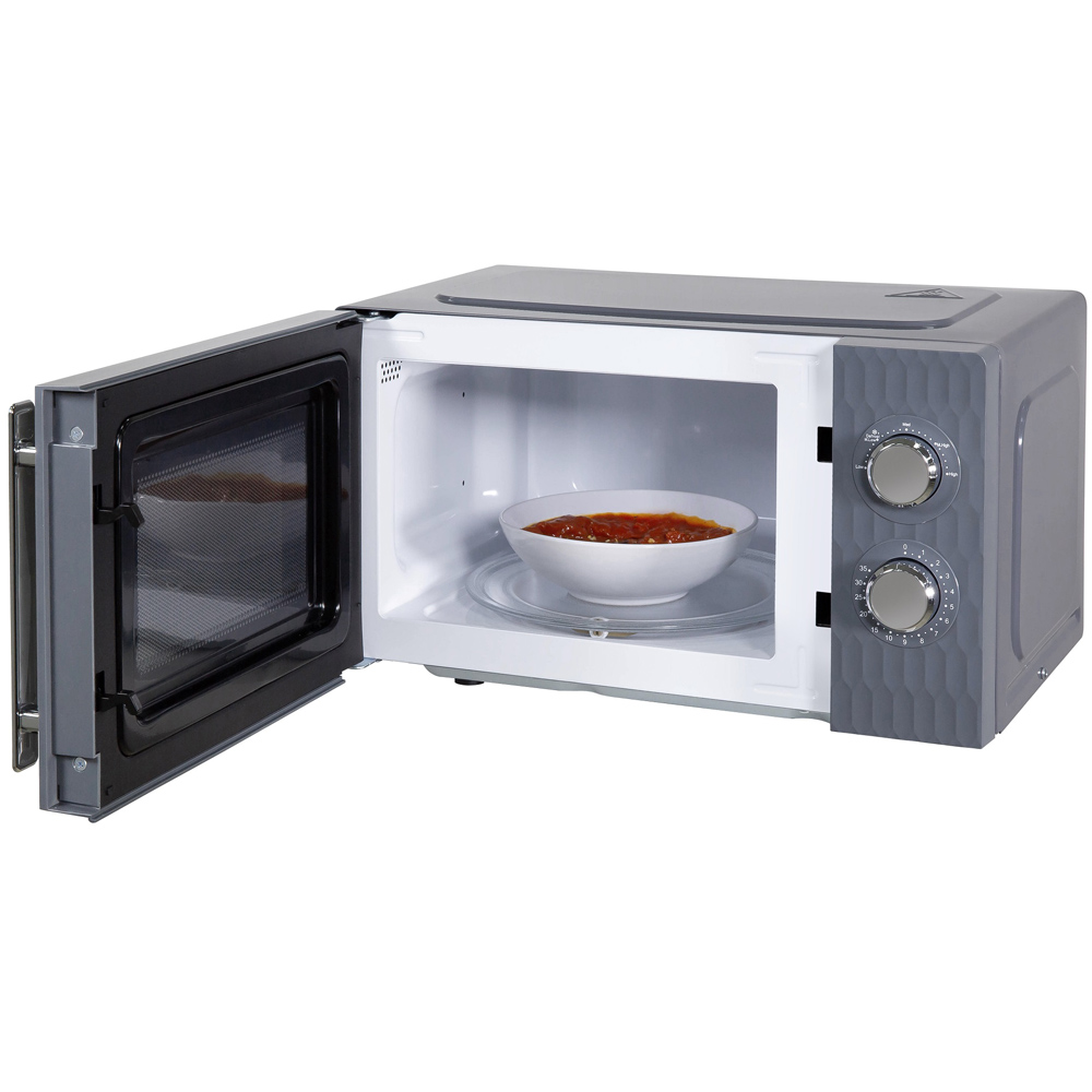 Russell Hobbs RHMM715G Grey Honeycomb 17L Microwave Image 4