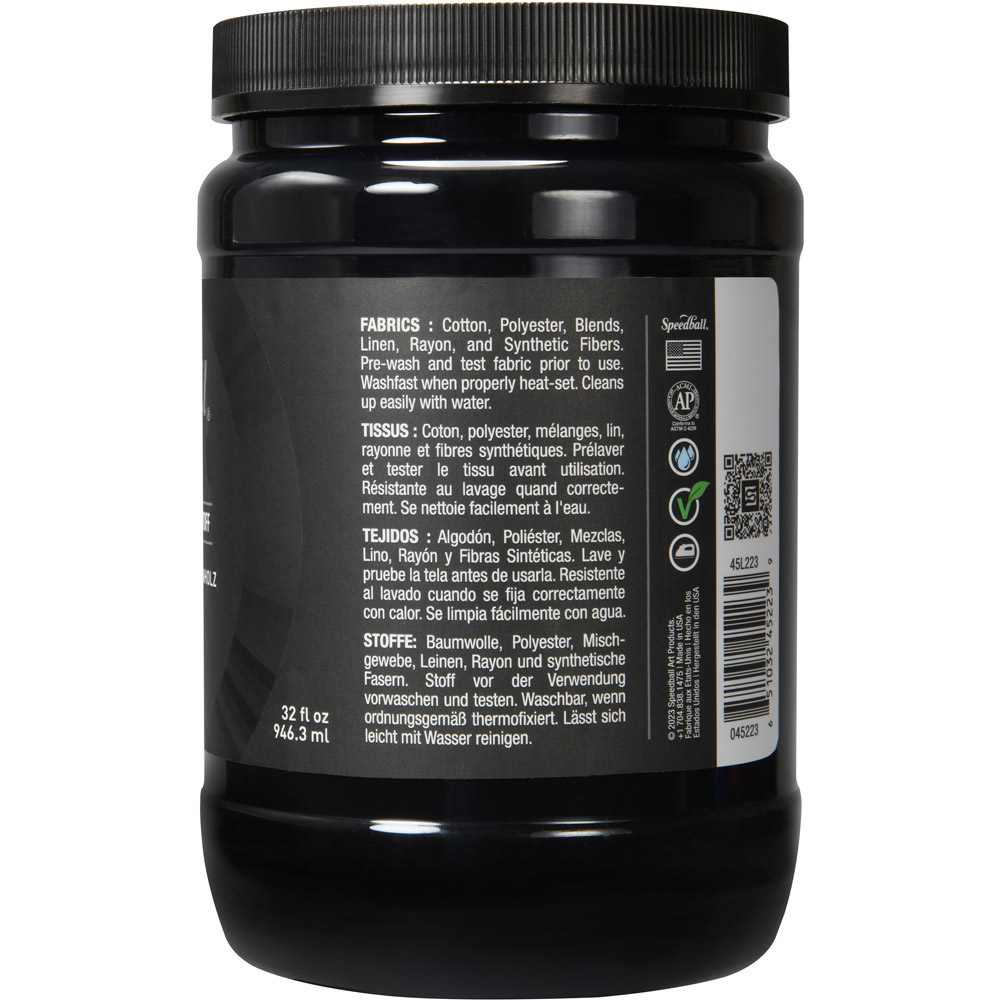 Speedball Ebony Fabric Screen Printing Ink 946.3ml Image 4