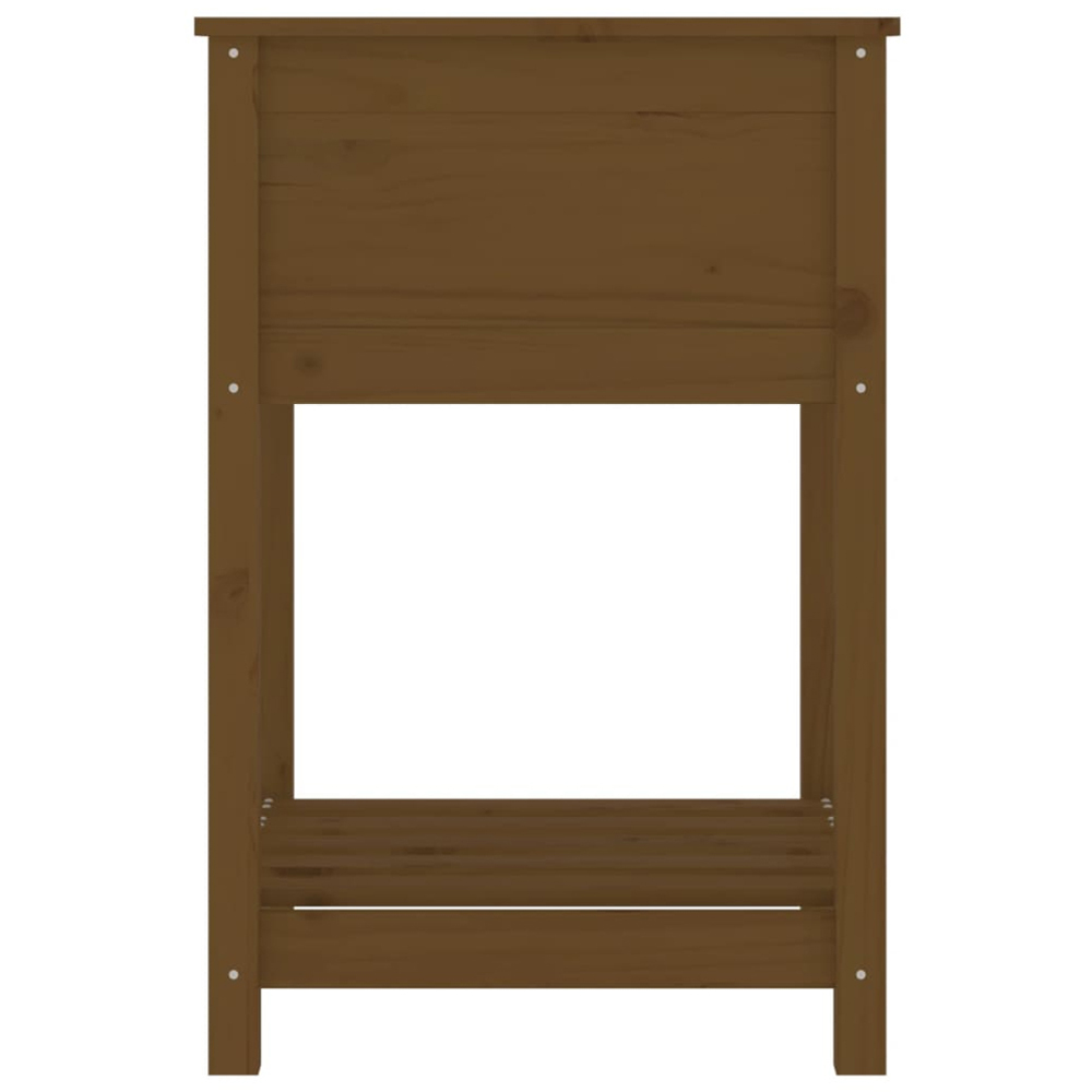 vidaXL Brown Wooden Garden Planter 57 x 54 x 81cm Image 5