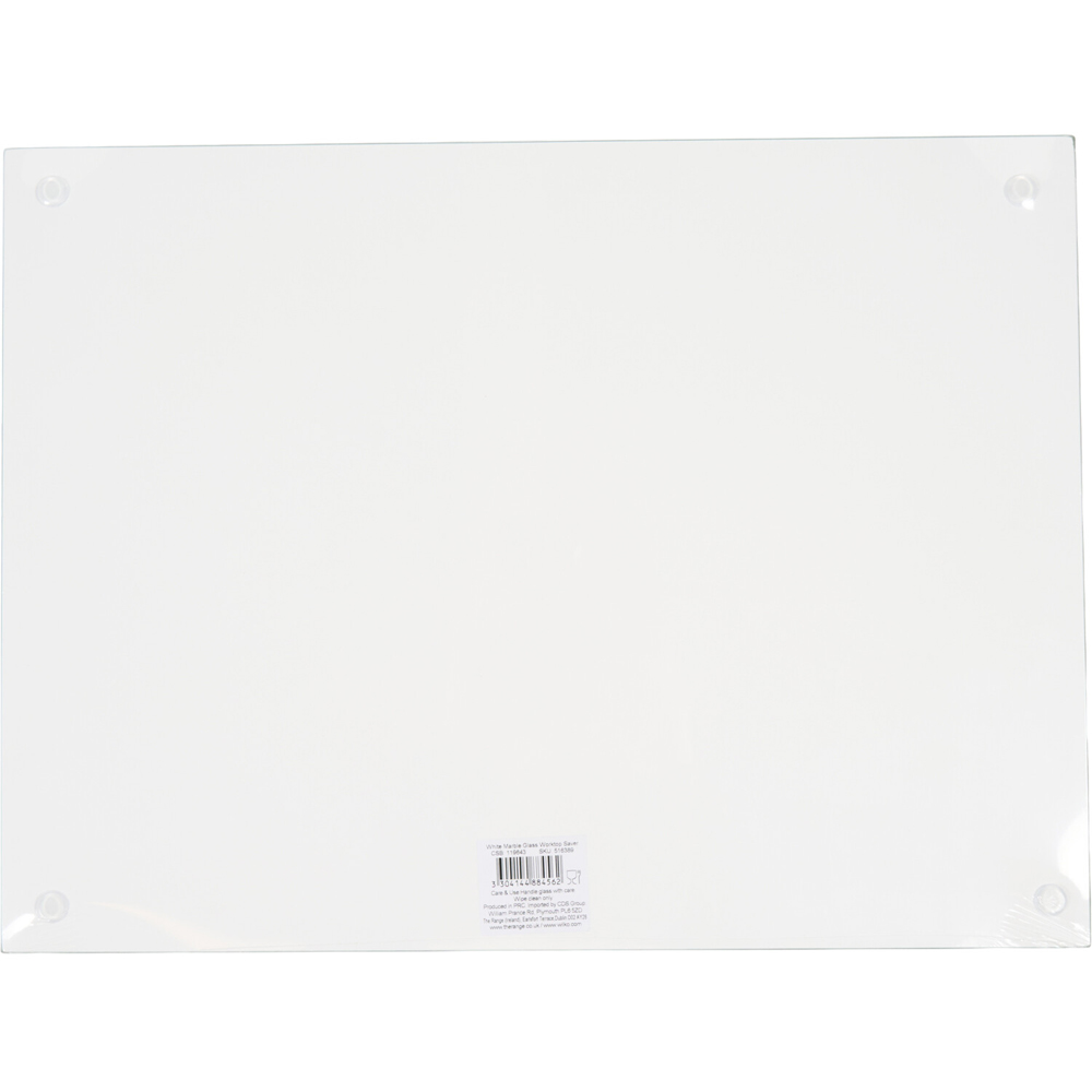 Marble Effect Worktop Saver White Image 5