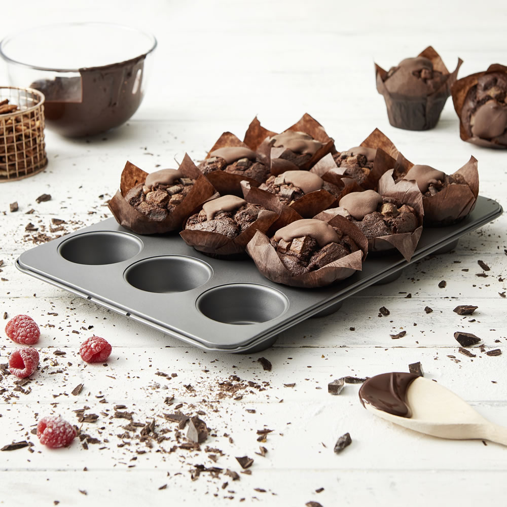 Store & Order 12 Cup Muffin Tray 37cm 0.4mm Gauge Image 3