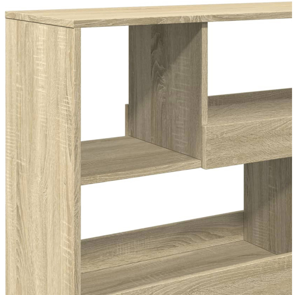 vidaXL 6 Shelf Sonoma Oak Small Bookcase Image 6