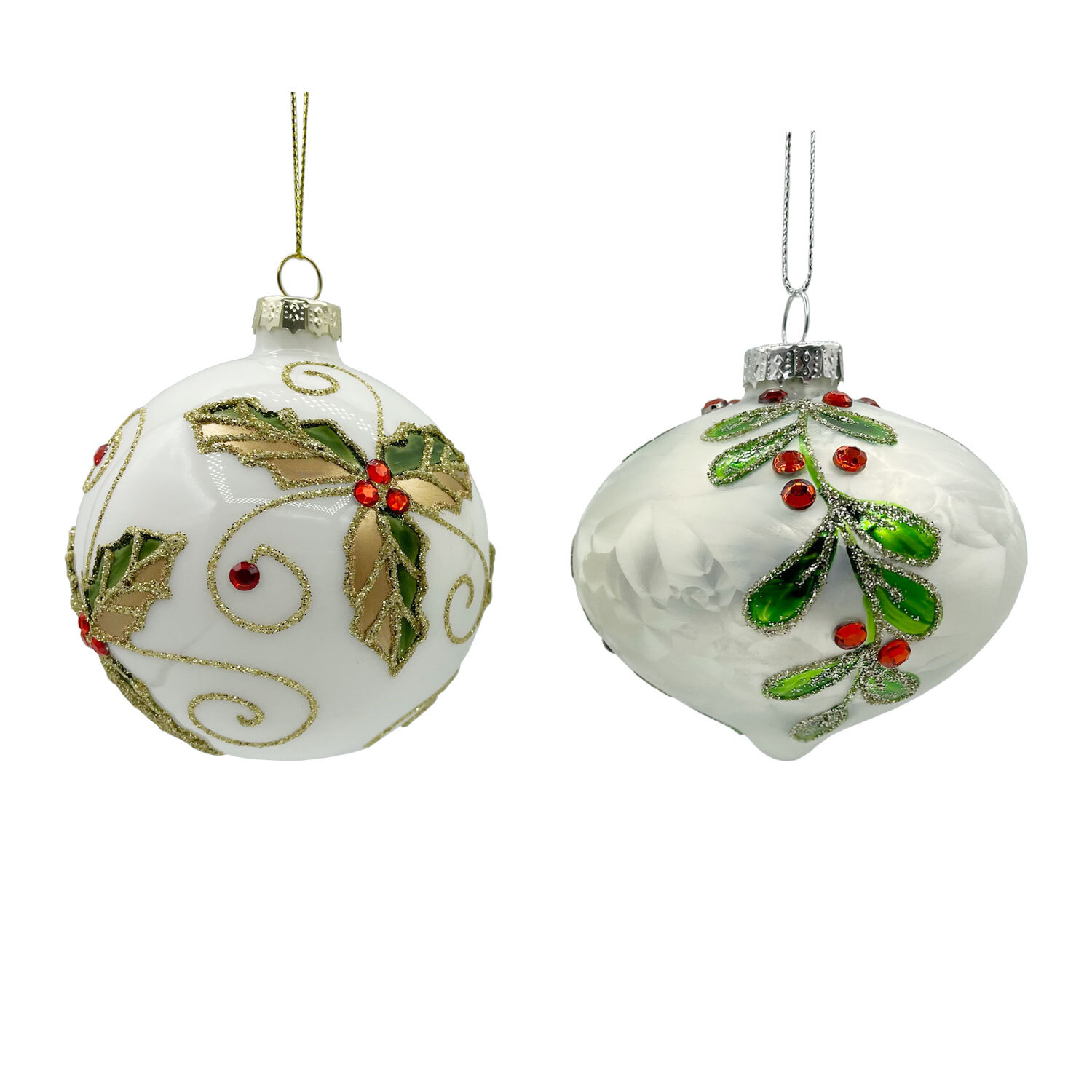 White Holly Bauble - White Image