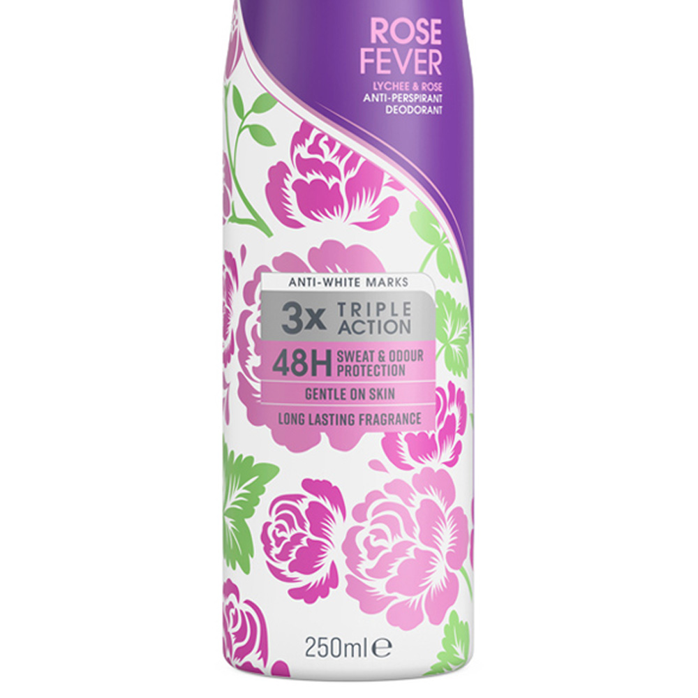 Soft and Gentle Rose Fever Lychee and Rose Anti-Perspirant Deodorant 250ml Image 4