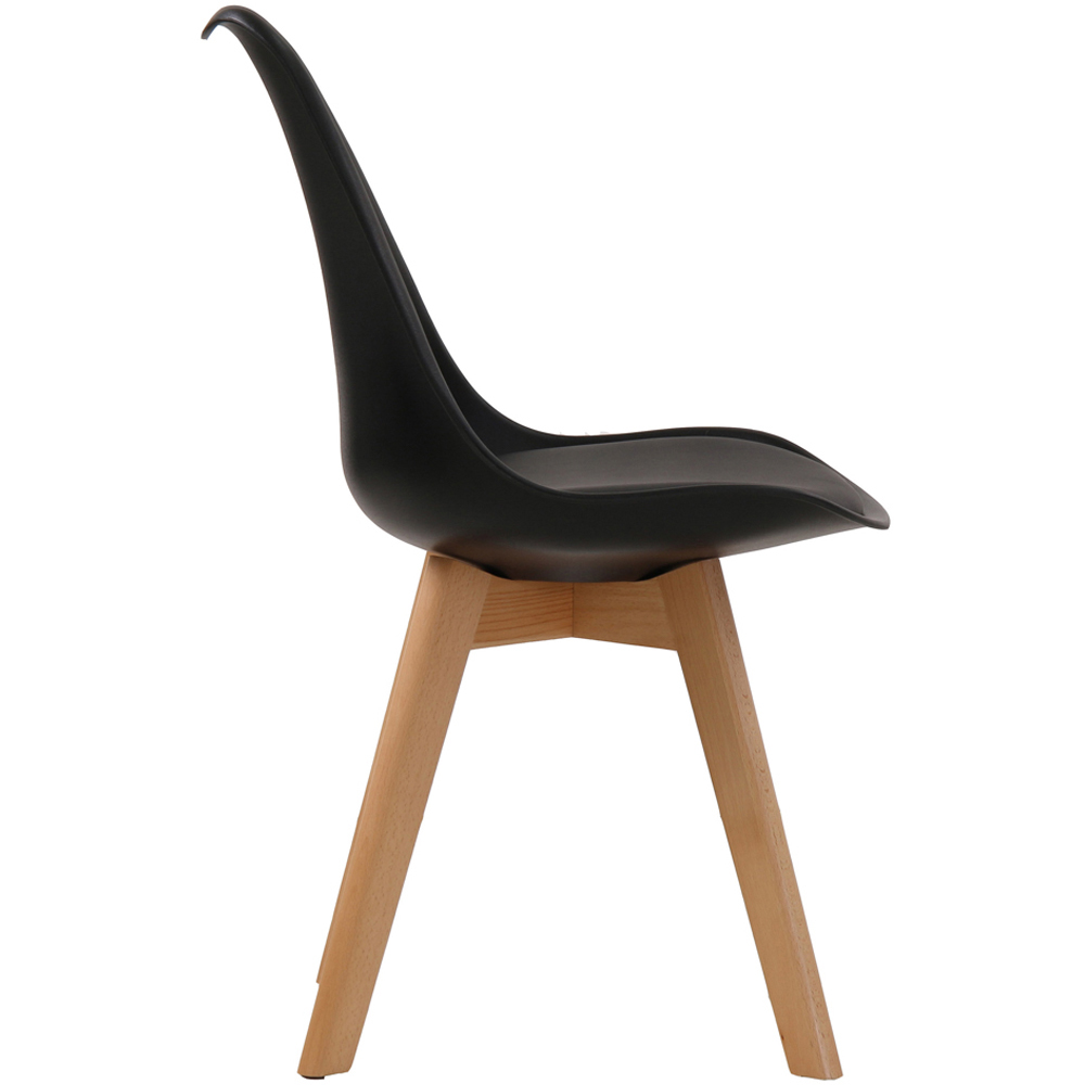 Louvre Set of 2 Black Dining Chair Image 3