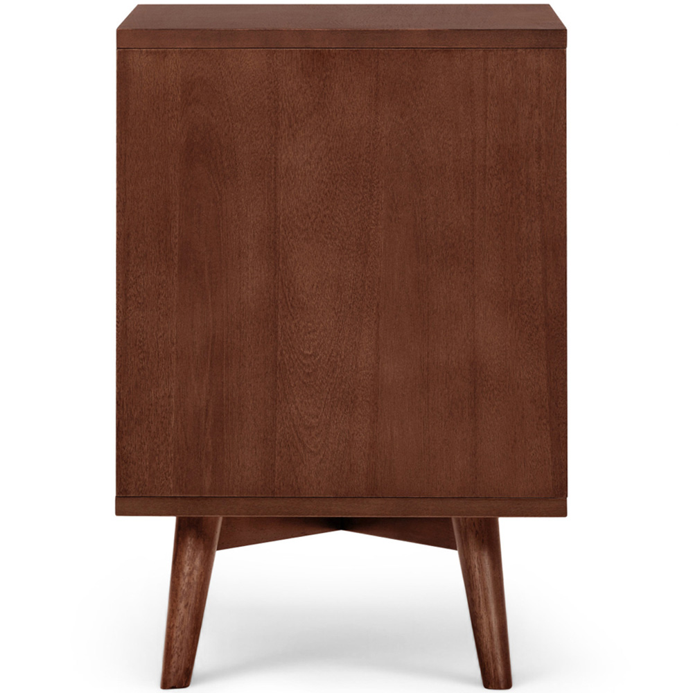 Teamson Home Tremolo Single Drawer Single Shelf Walnut Nightstand Image 4