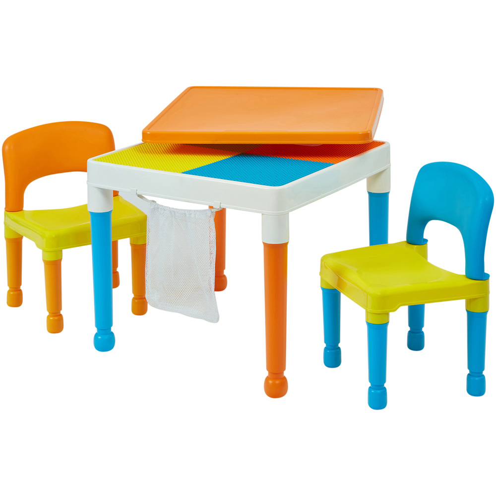 Liberty House Toys Kids 3-in-1 Multicoloured Activity Table and 2 Chairs Set Image 3