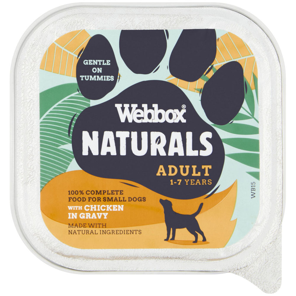 Webbox Natural Chicken Adult Dog Food Tray 150g Image 1