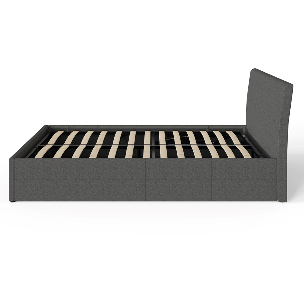 GFW Ascot Double Grey End Lift Ottoman Bed Image 5