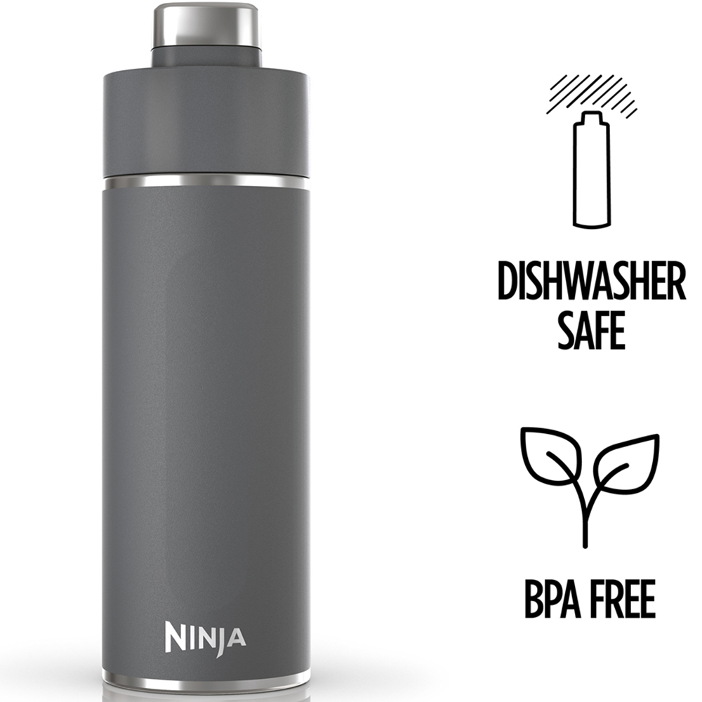 Ninja Thirsti DW2401EUUKGY Grey Carbonated Drink Travel Bottle 700ml Image 2