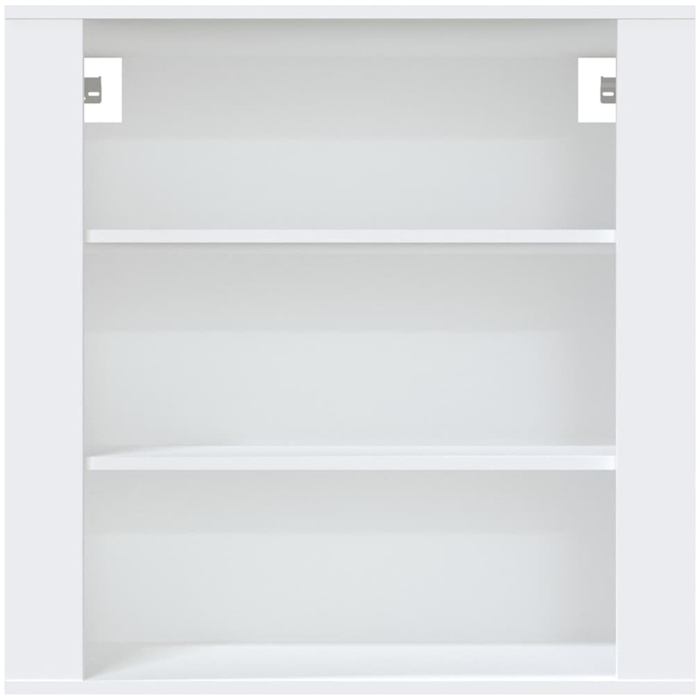 vidaXL 3 Open Shelf White Wall Mounted Cabinet Image 4