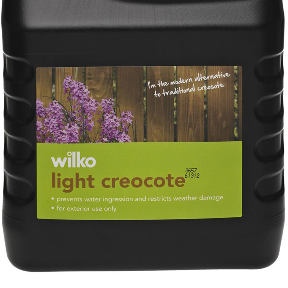 Wilko Creocote Light Brown Exterior Wood Treatment 4L Image 3