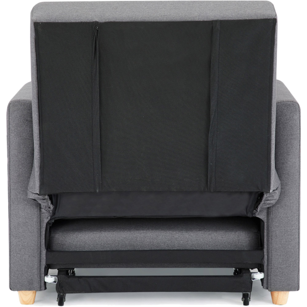 Home Detail Ross Single Sleeper Dark Grey Chair Bed Image 3