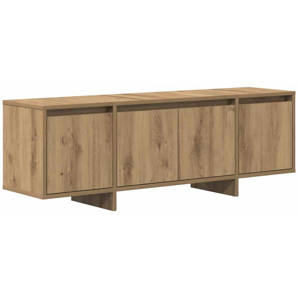 vidaXL 4 Door Artisan Oak TV Cabinet Image 2